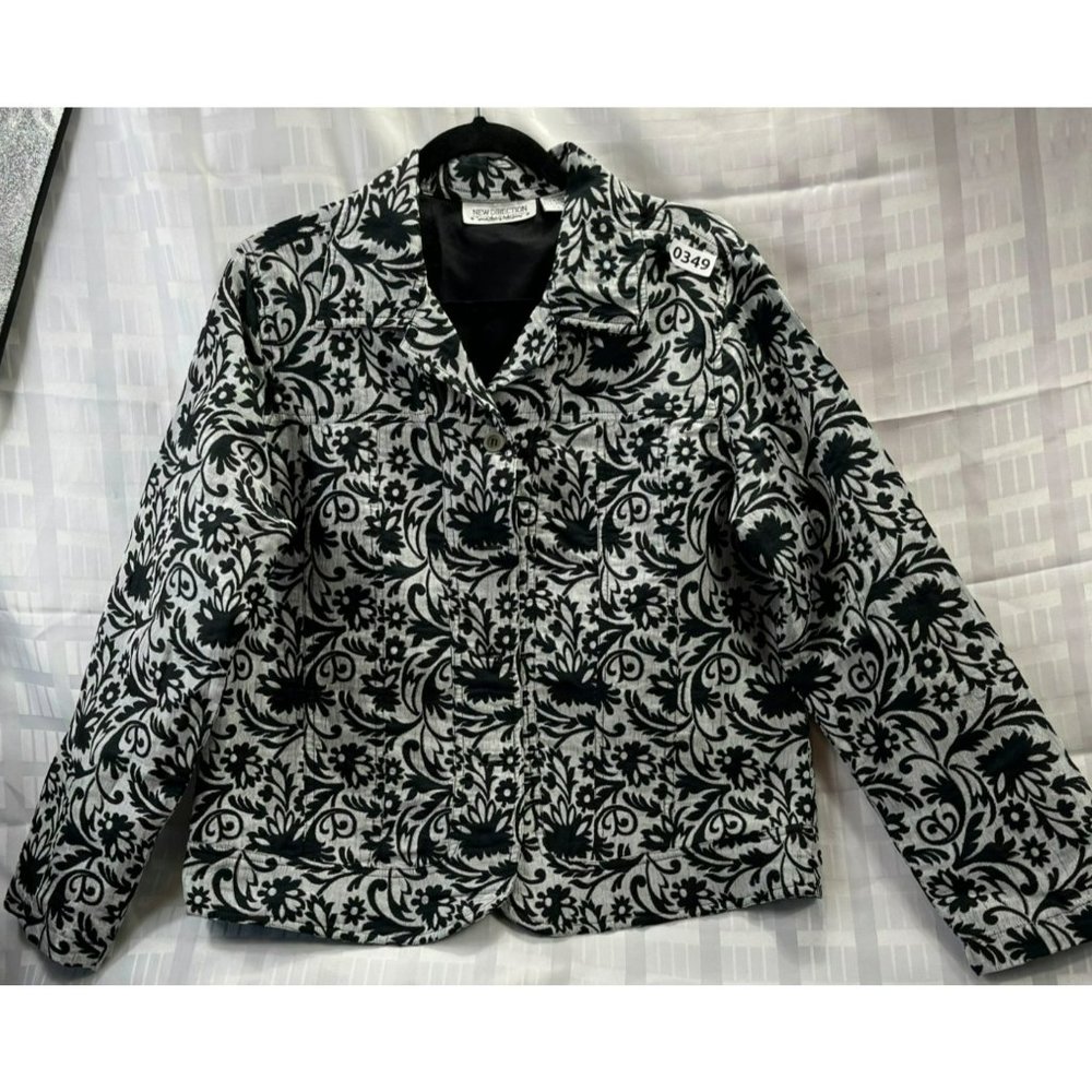 NEW DIRECTION, Women VEST, long sleeve, SIZE L, COLOR BLACK - Picture 1 of 13